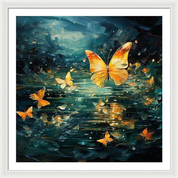 Butterfly Twilight - Framed Print