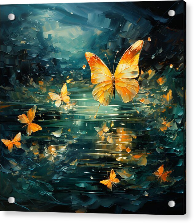 Butterfly Twilight - Acrylic Print