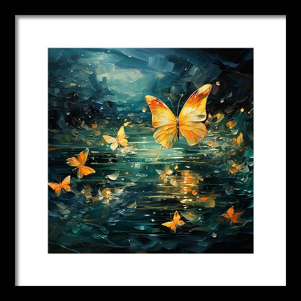 Butterfly Twilight - Framed Print