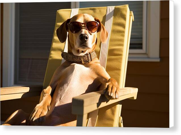 Canine Chillout - Canvas Print