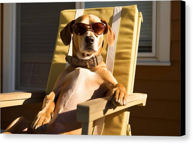 Canine Chillout - Canvas Print