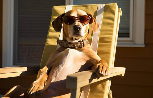 Canine Chillout - Art Print