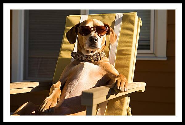 Canine Chillout - Framed Print