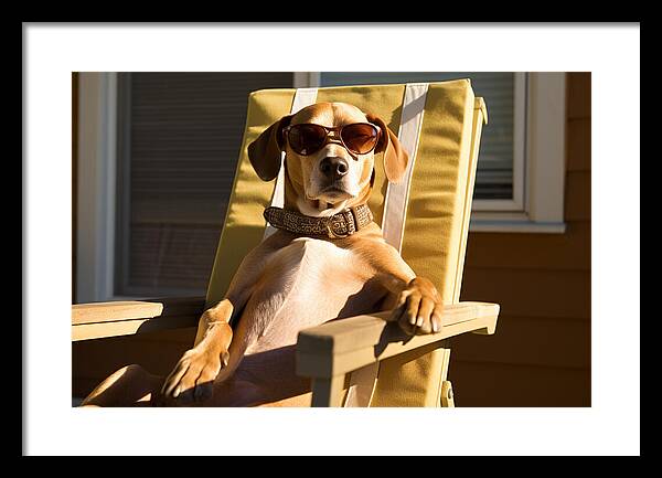 Canine Chillout - Framed Print