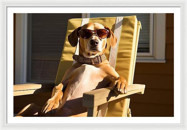 Canine Chillout - Framed Print