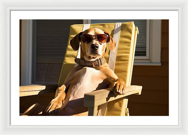 Canine Chillout - Framed Print