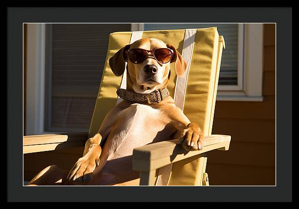 Canine Chillout - Framed Print