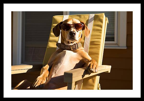 Canine Chillout - Framed Print