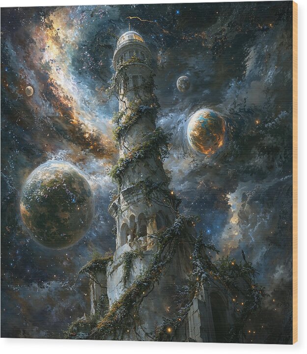 Celestial Spire - Wood Print