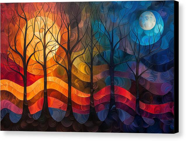 Celestial Trees - Canvas Print