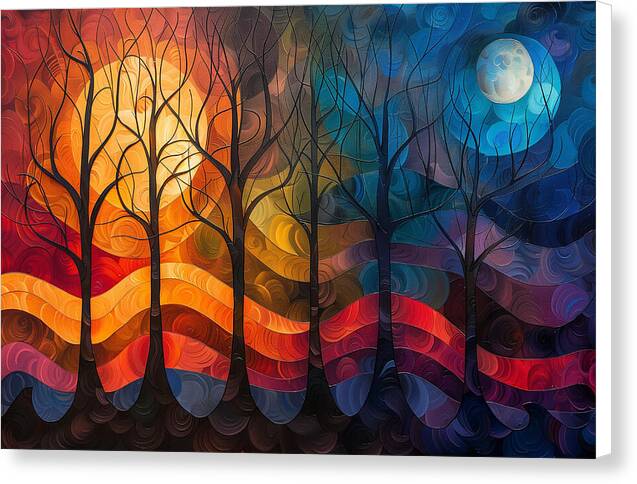 Celestial Trees - Canvas Print