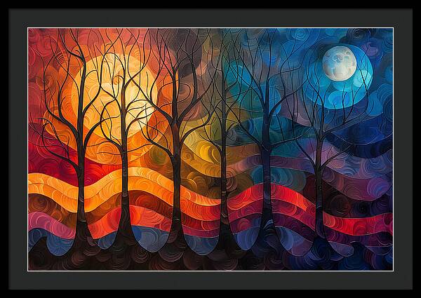 Celestial Trees - Framed Print