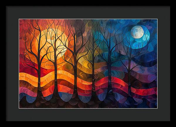 Celestial Trees - Framed Print