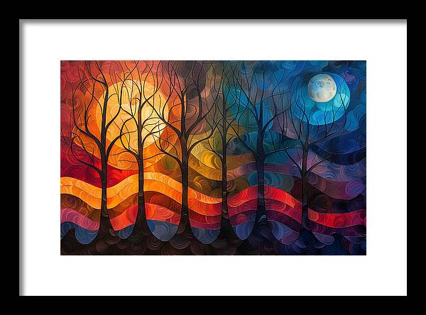 Celestial Trees - Framed Print
