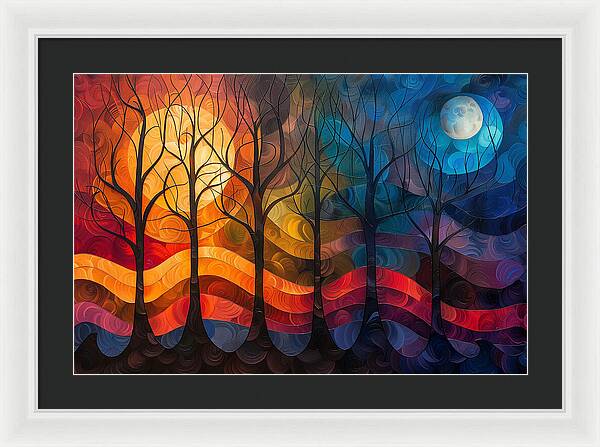 Celestial Trees - Framed Print
