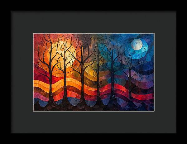 Celestial Trees - Framed Print