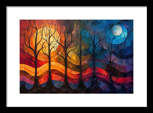 Celestial Trees - Framed Print