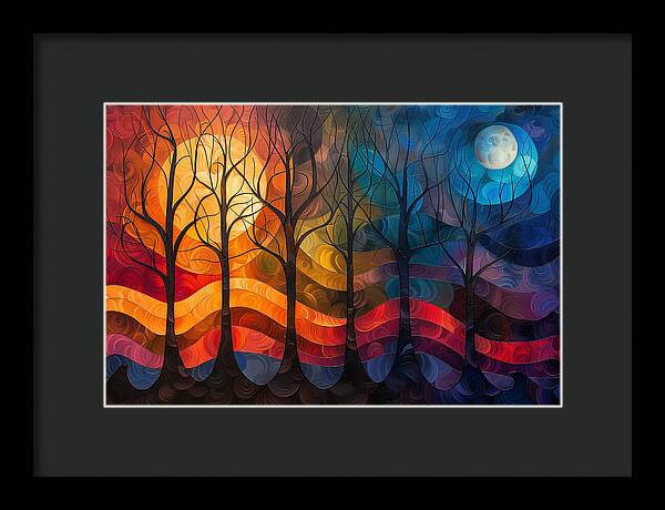 Celestial Trees - Framed Print