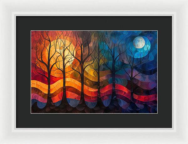 Celestial Trees - Framed Print