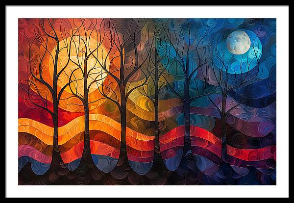 Celestial Trees - Framed Print