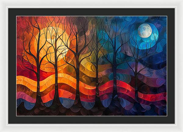 Celestial Trees - Framed Print