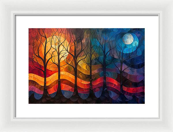 Celestial Trees - Framed Print