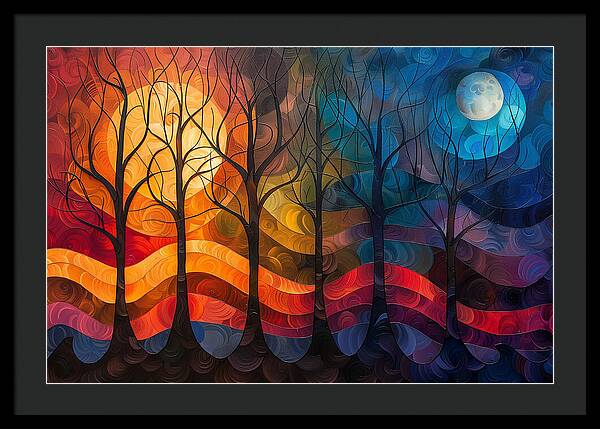 Celestial Trees - Framed Print