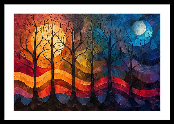 Celestial Trees - Framed Print