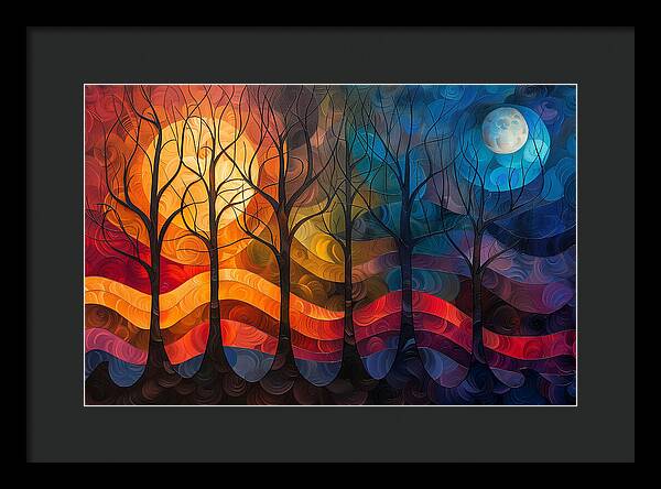 Celestial Trees - Framed Print
