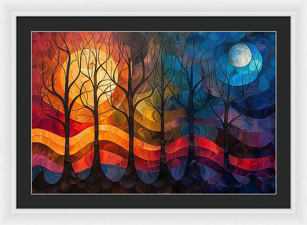 Celestial Trees - Framed Print