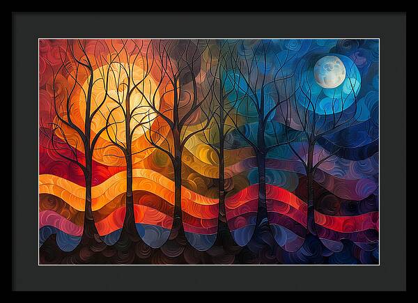 Celestial Trees - Framed Print