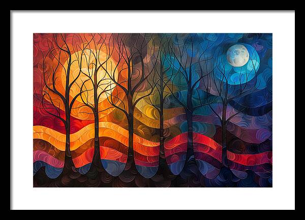 Celestial Trees - Framed Print