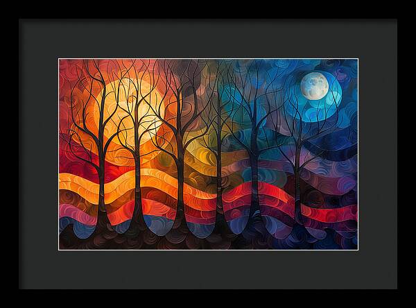 Celestial Trees - Framed Print