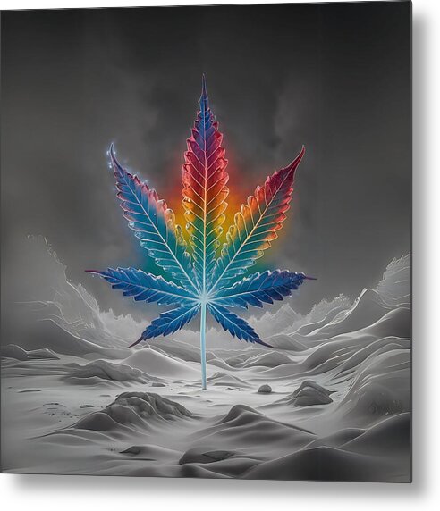 Chromatic Chronic - Metal Print