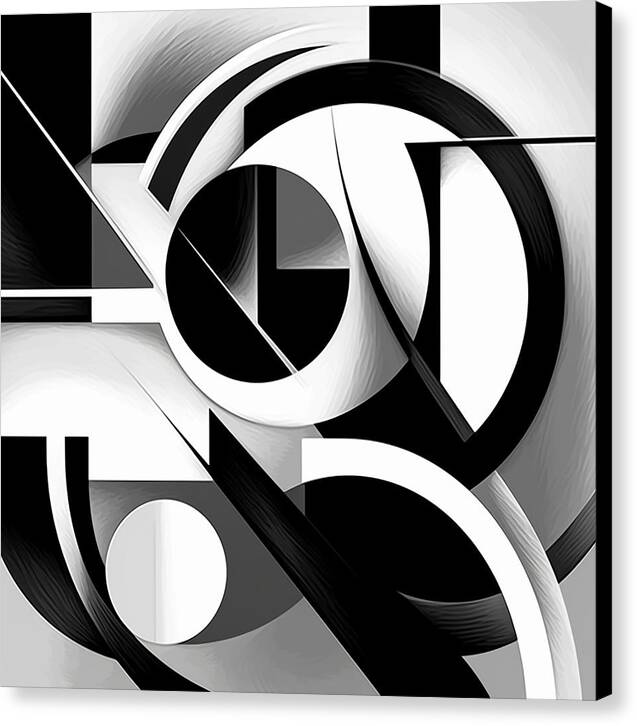 Circles of Contrast - Canvas Print