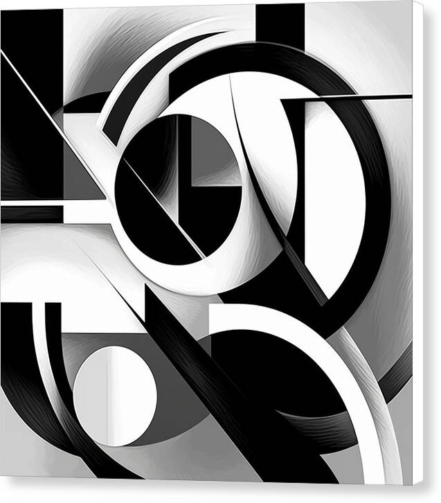 Circles of Contrast - Canvas Print