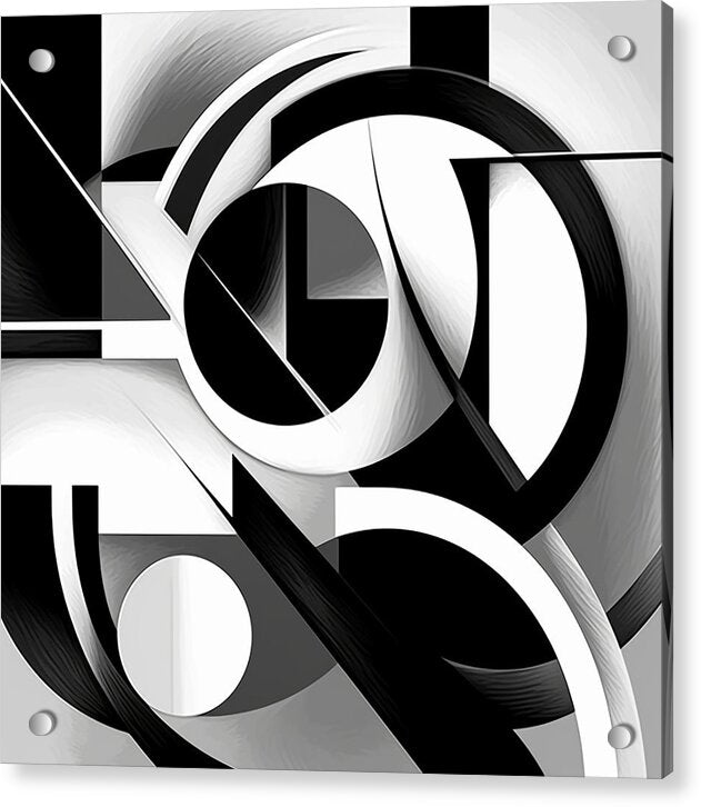 Circles of Contrast - Acrylic Print