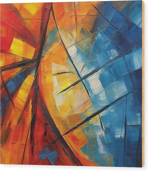 Color Burst - Wood Print