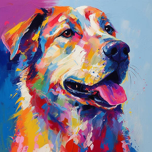 Colorful K9 - Art Print
