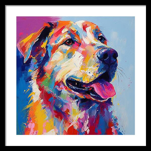 Colorful K9 - Framed Print