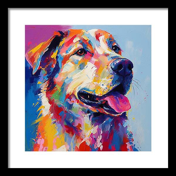 Colorful K9 - Framed Print