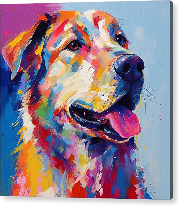 Colorful K9 - Acrylic Print