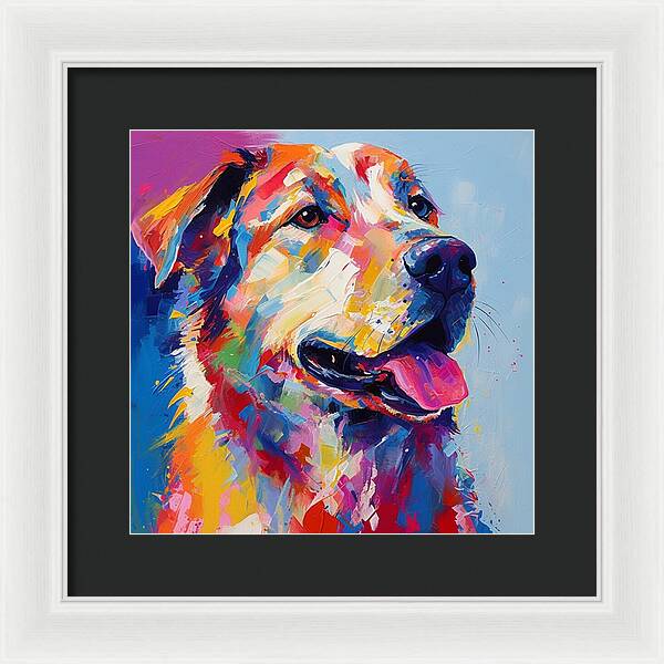 Colorful K9 - Framed Print
