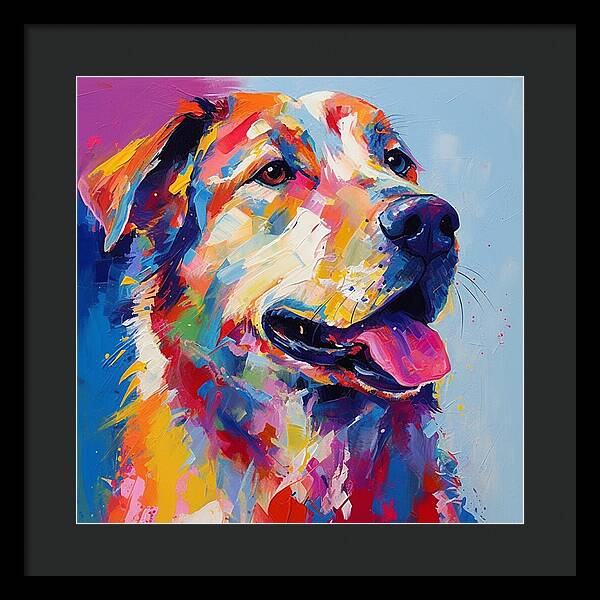 Colorful K9 - Framed Print