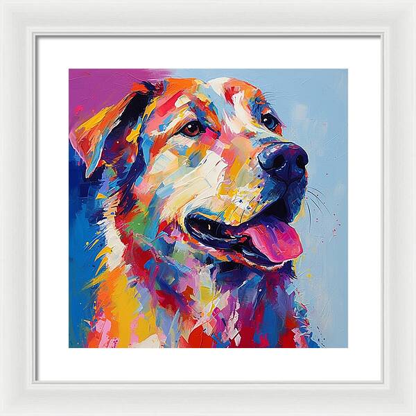 Colorful K9 - Framed Print