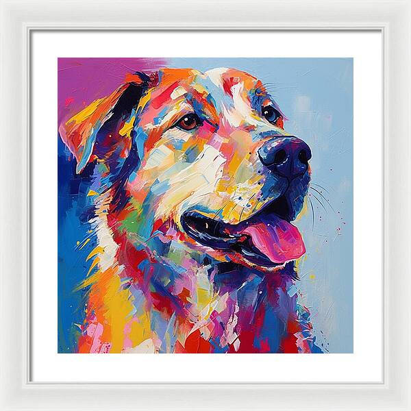 Colorful K9 - Framed Print