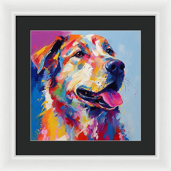 Colorful K9 - Framed Print