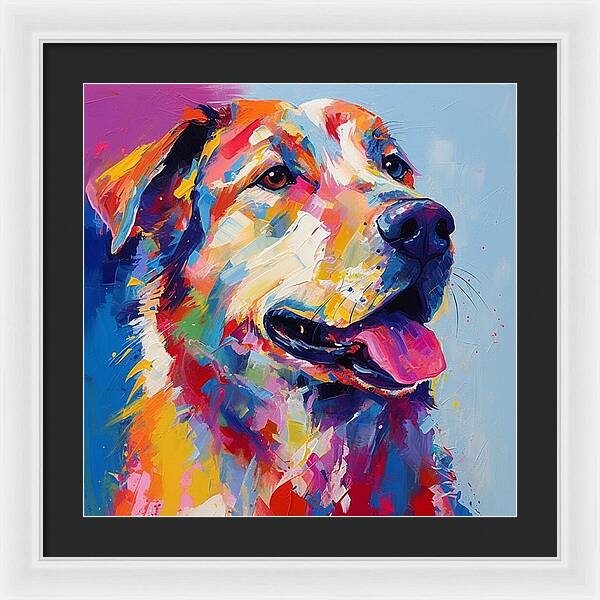 Colorful K9 - Framed Print