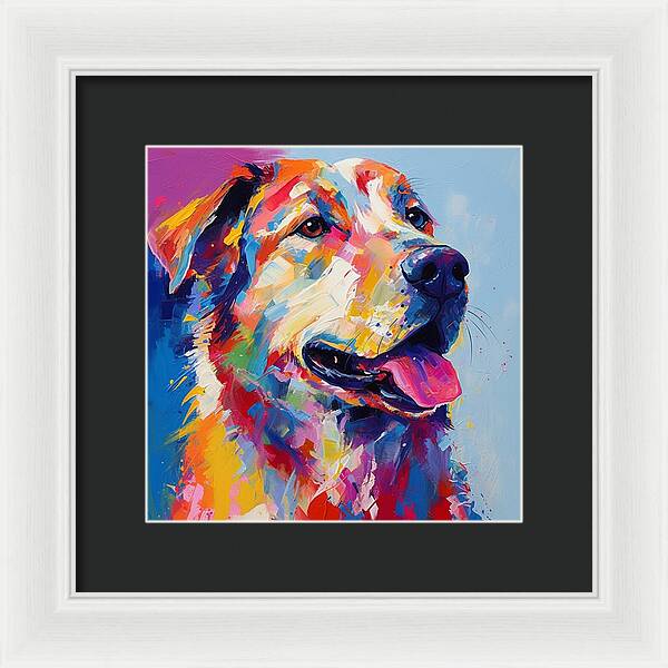Colorful K9 - Framed Print