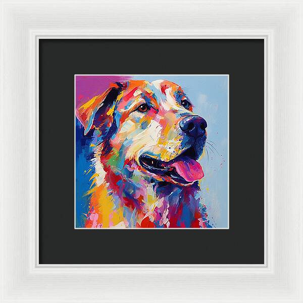 Colorful K9 - Framed Print